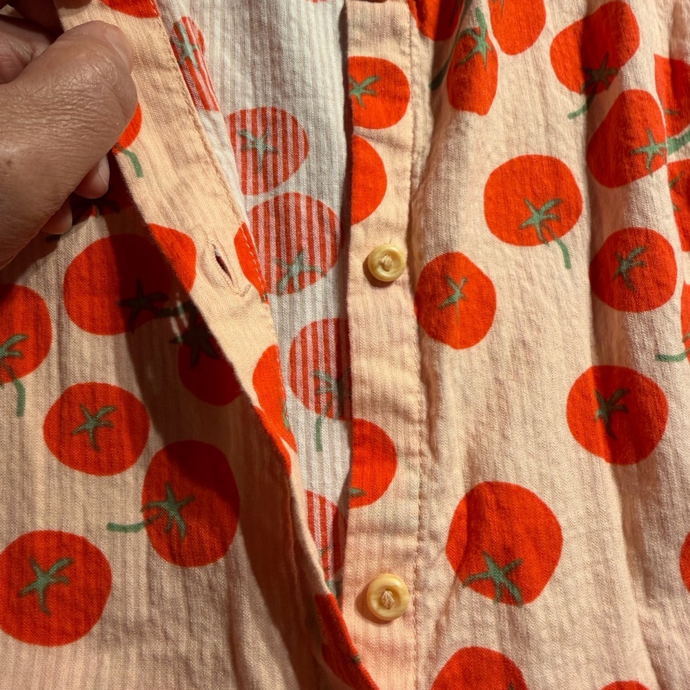 H&M Cream Dress with Orange Cherry Print - Picture 5 of 5